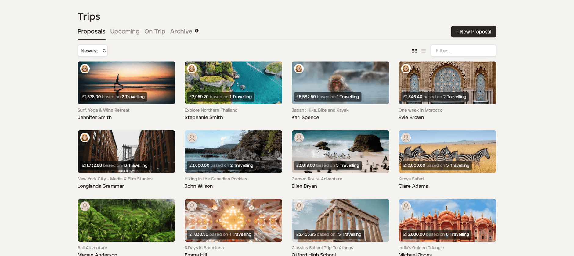 Bespoke Itineraries